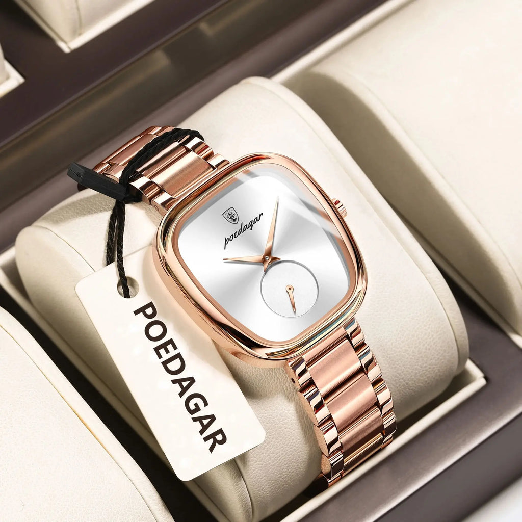 Montre femme luxe – Acier inoxydable, quartz, étanche – Plusieurs coloris