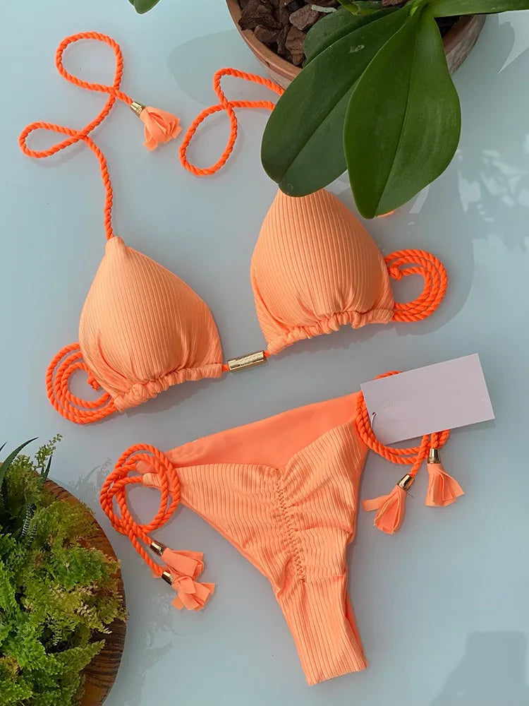 Bikini Femme & Taille Haute – 16 Coloris