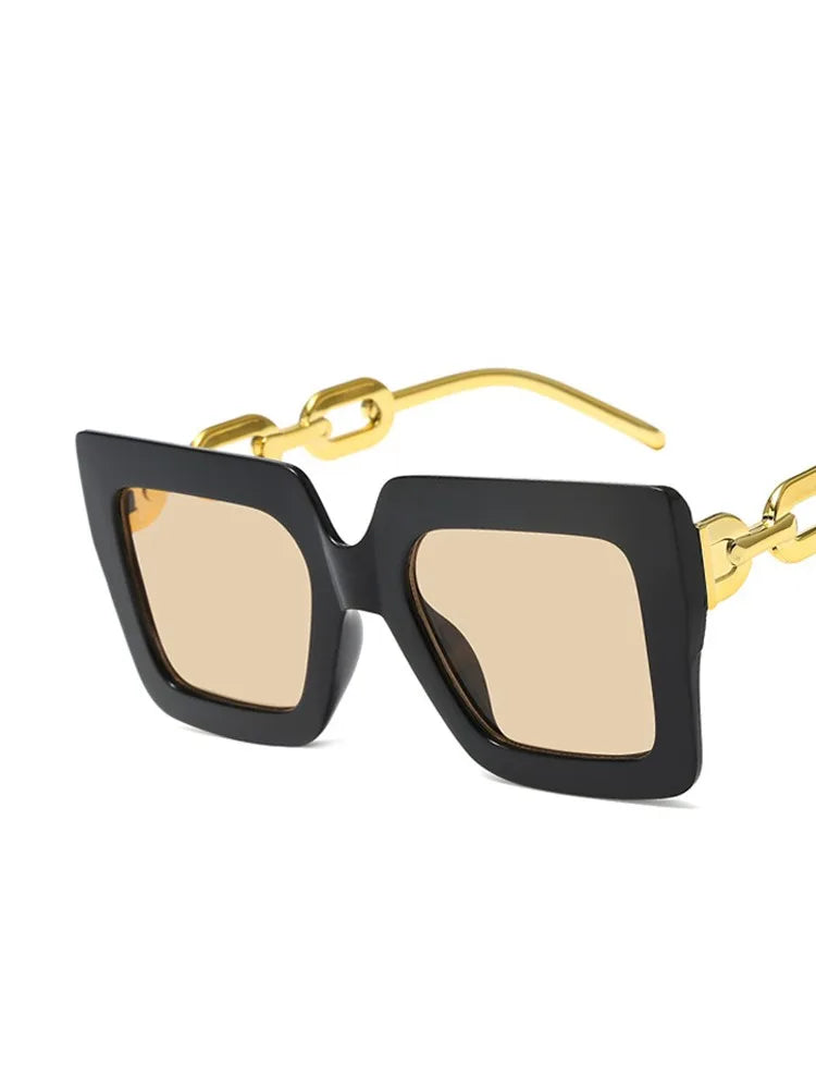 Lunettes de soleil oversize carrées – Unisexe – Plusieurs coloris
