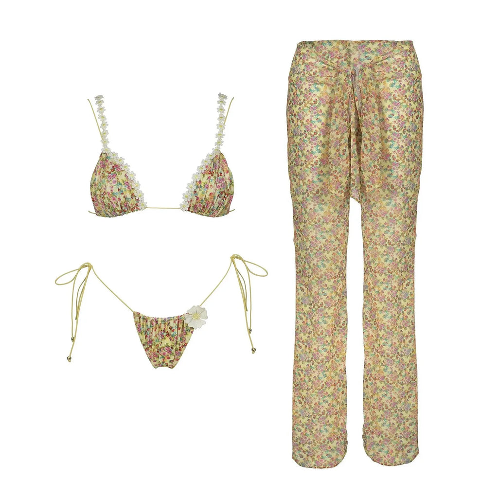 Bikini Bohème Femme  – Motif Cachemire Unique Été 2026