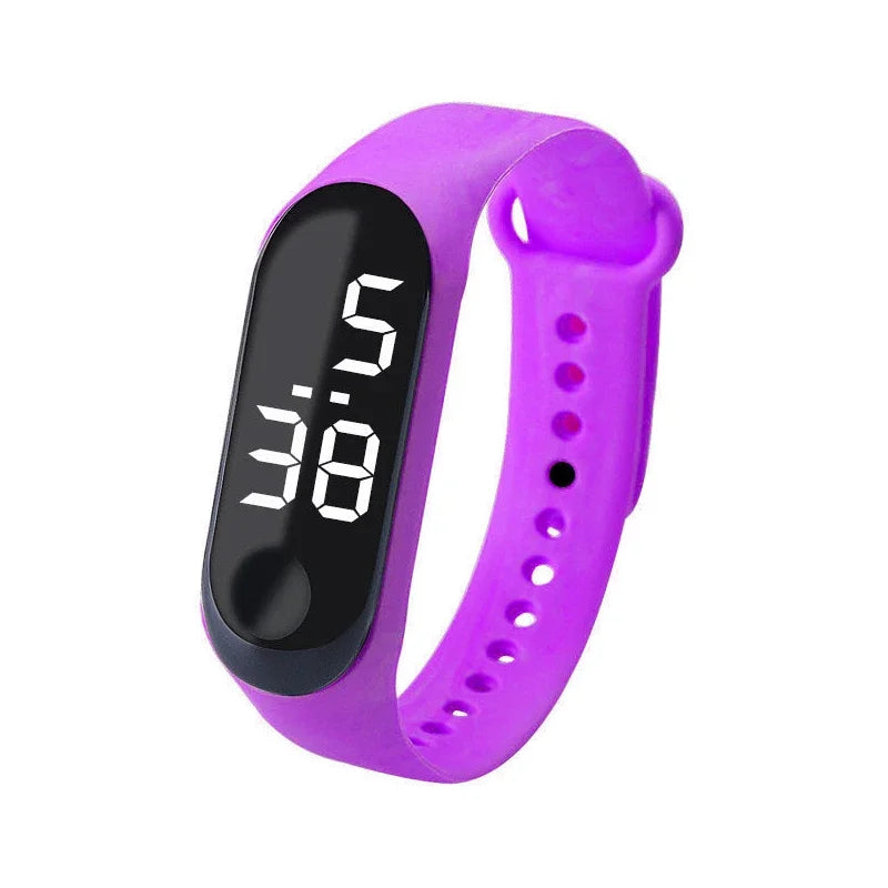 Montre digitale LED femme – Bracelet silicone sport & casual – Plusieurs coloris