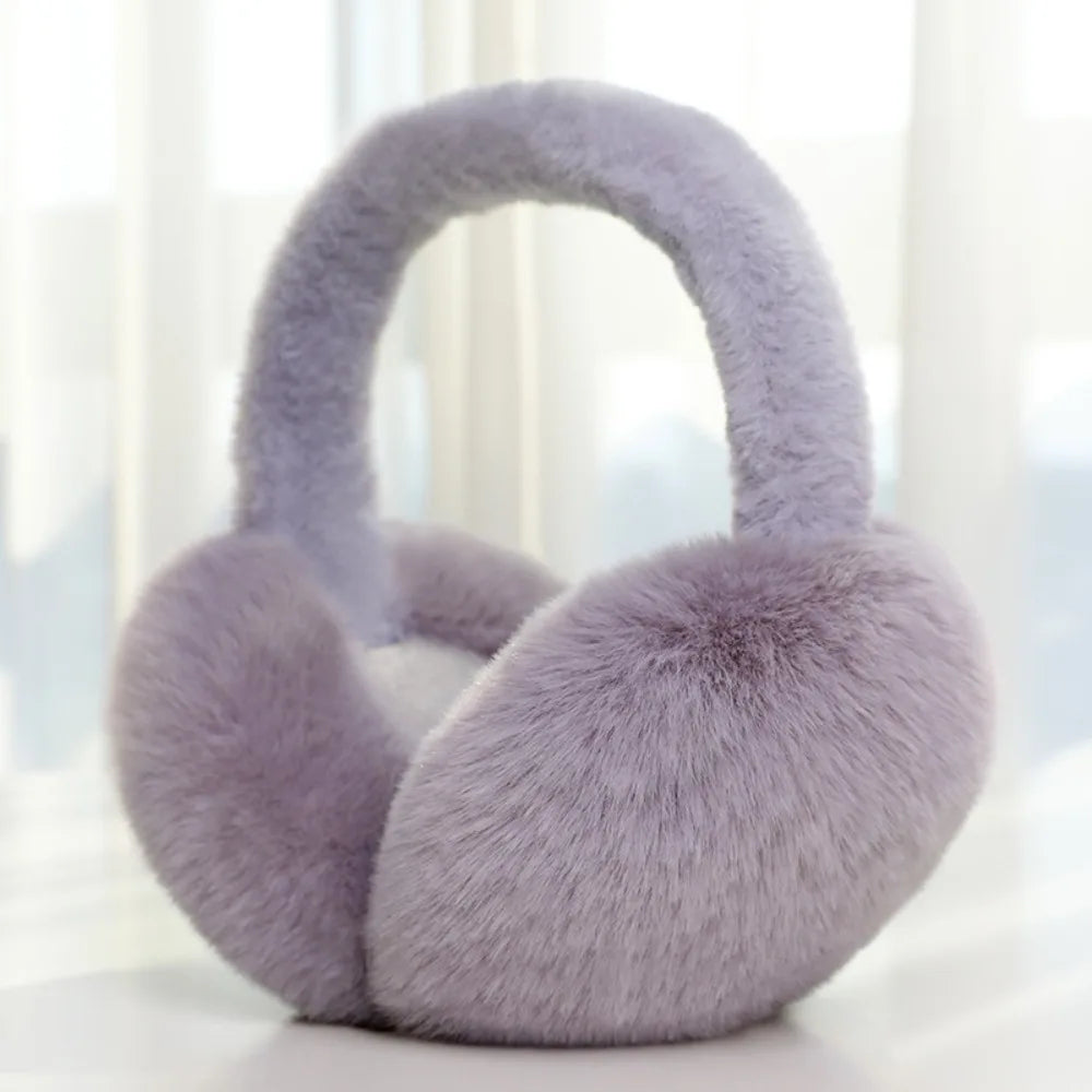 Cache-oreilles pliables unisexe – Couleur unie, épais – Plusieurs coloris