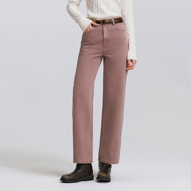 Jean Vintage Femme – Coupe Large Doux & Confortable Printemps Été -4 coloris