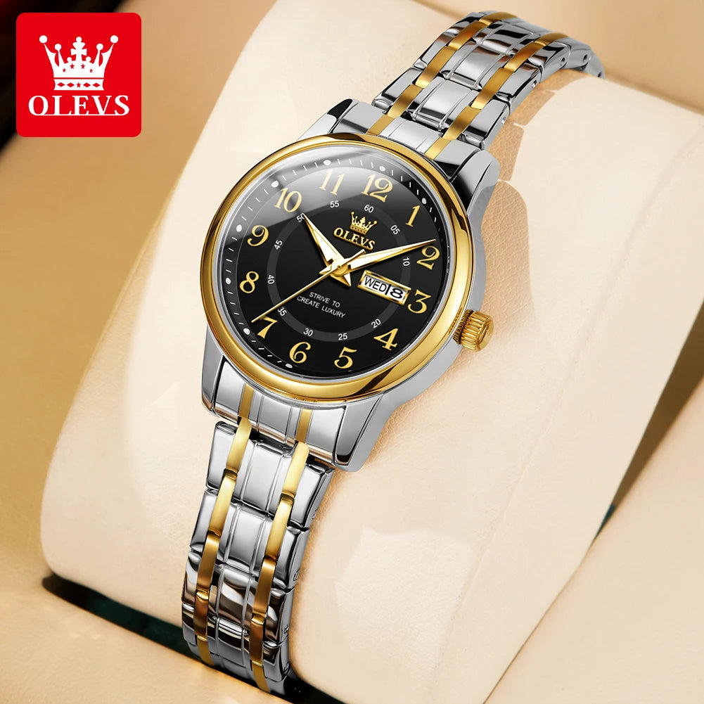 Montre femme – Quartz, acier, élégante – Plusieurs coloris