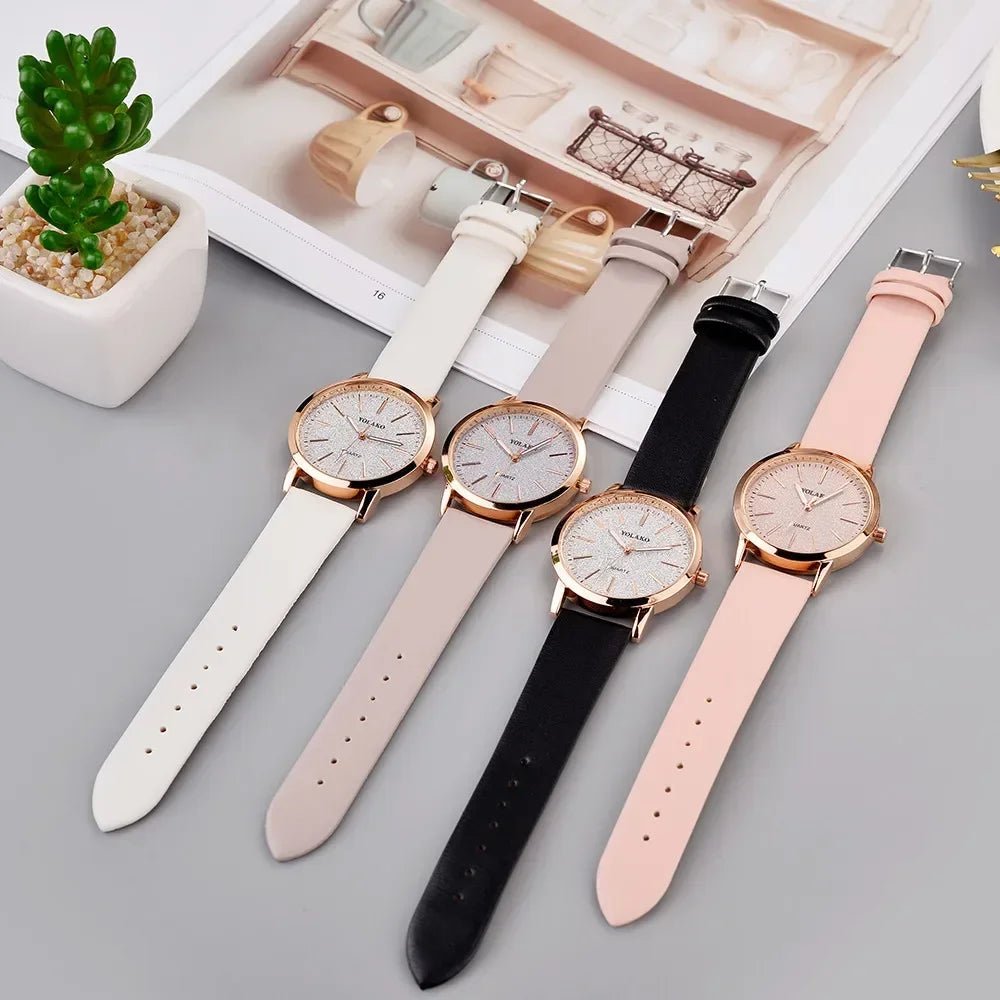 Montre femme cuir quartz – Design luxe & fashion – Plusieurs coloris