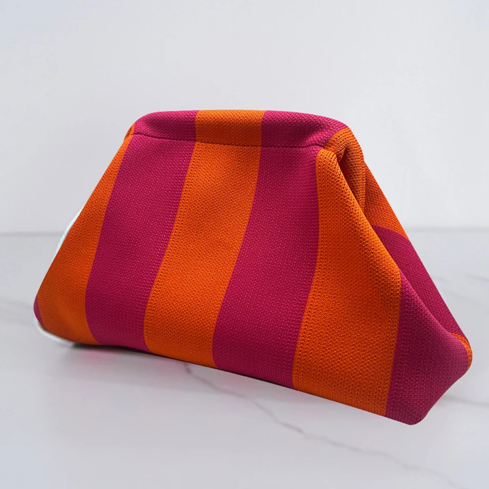 Pochette de plage en crochet – Sac été décontracté, color-block 13 coloris