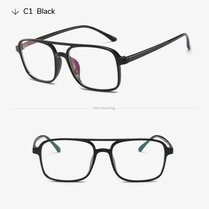 Lunettes vintage unisexe – Double pont – Plusieurs coloris
