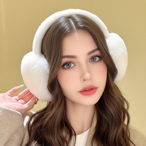 Cache-oreilles peluche femme – Mignon & chaud – Plusieurs coloris