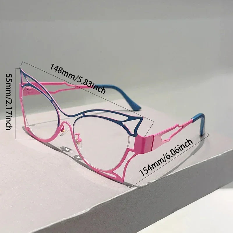 Lunettes papillon  – Anti-lumière bleue, multicolore – Plusieurs coloris