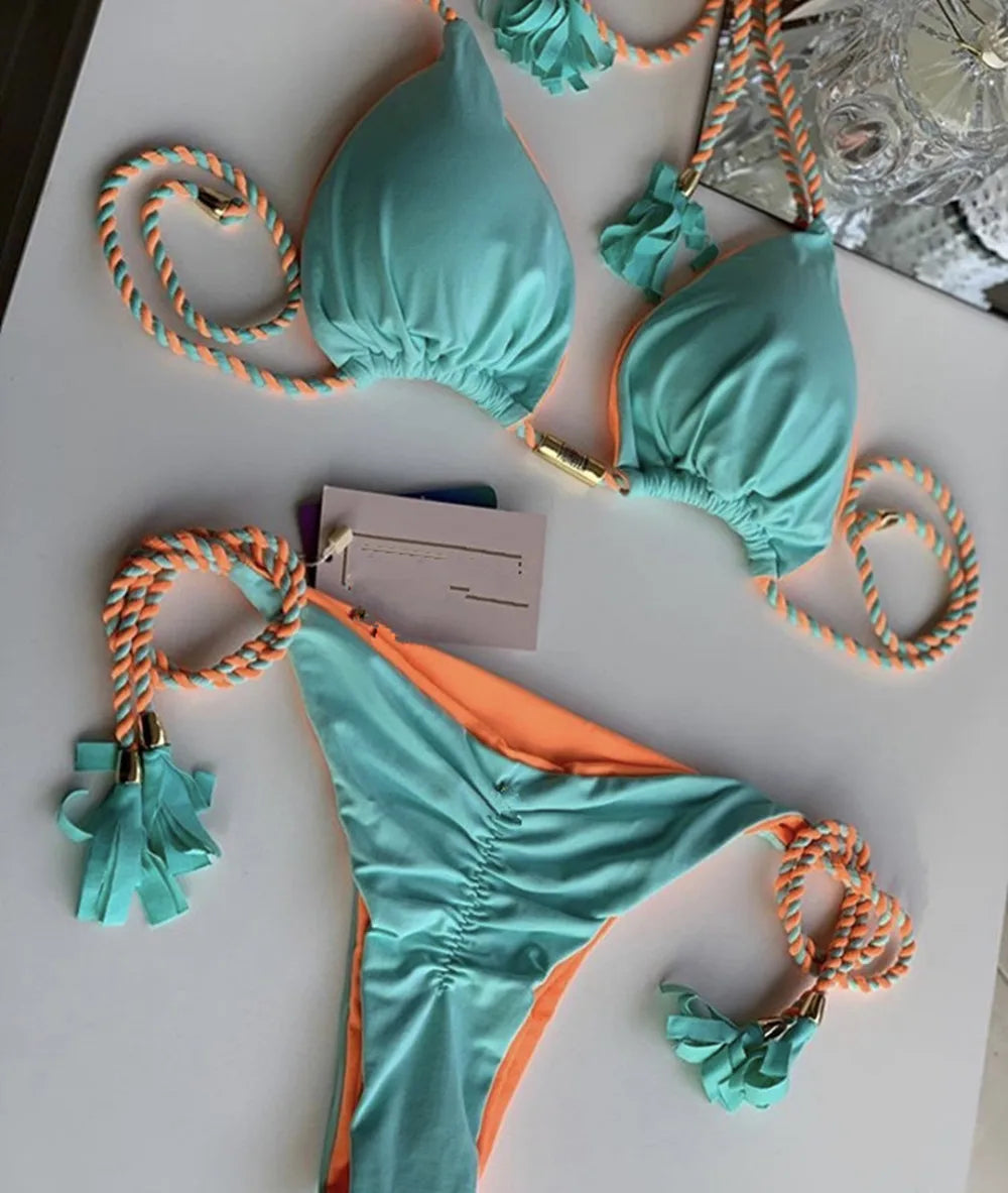 Bikini Femme & Taille Haute – 16 Coloris