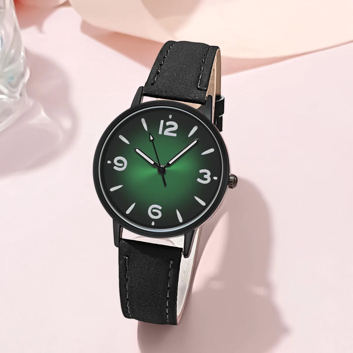 Montre femme quartz – Bracelet cuir PU – Plusieurs coloris