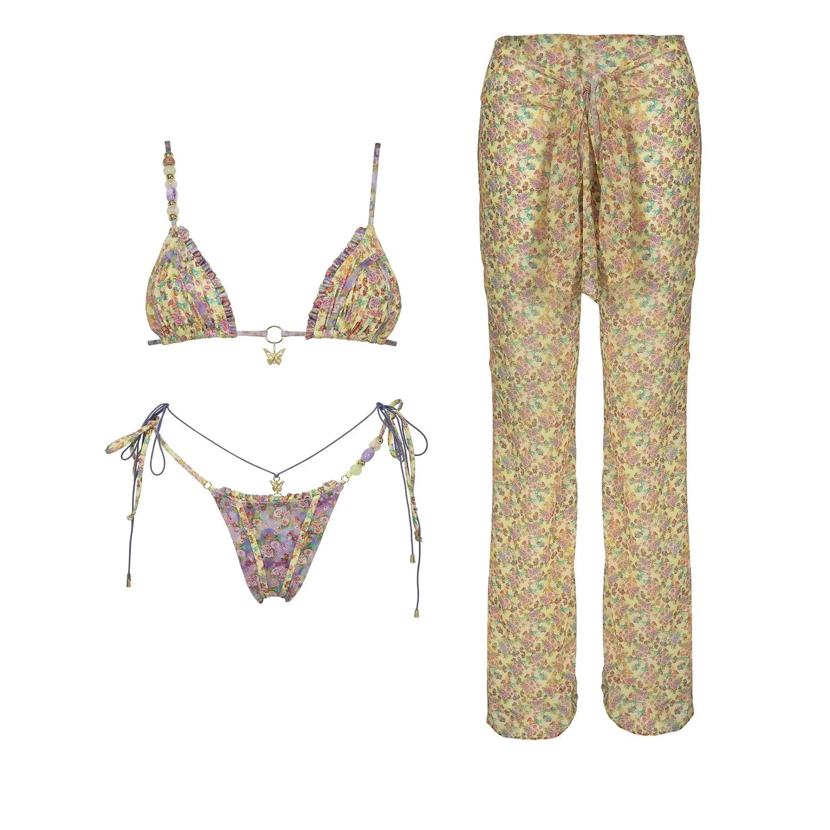 Bikini Bohème Femme  – Motif Cachemire Unique Été 2026