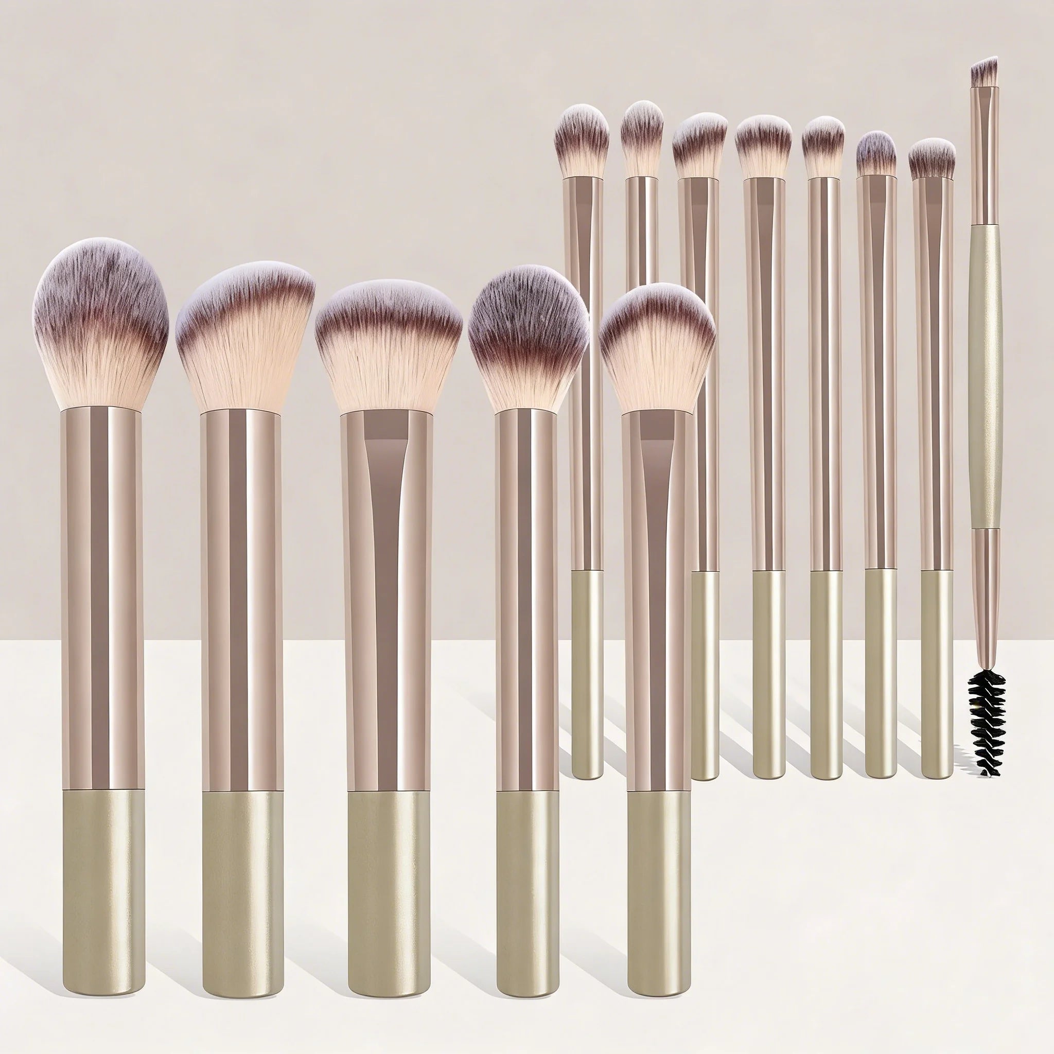 Set 13 pinceaux maquillage – Fond de teint, poudre, fard à paupières, blush & kabuki