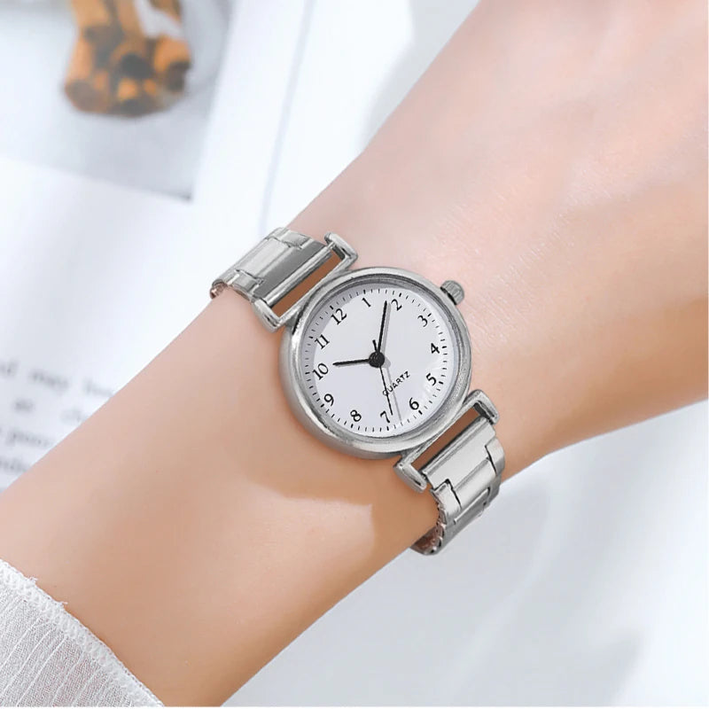 Montre femme acier – Quartz, bracelet métal – Plusieurs coloris