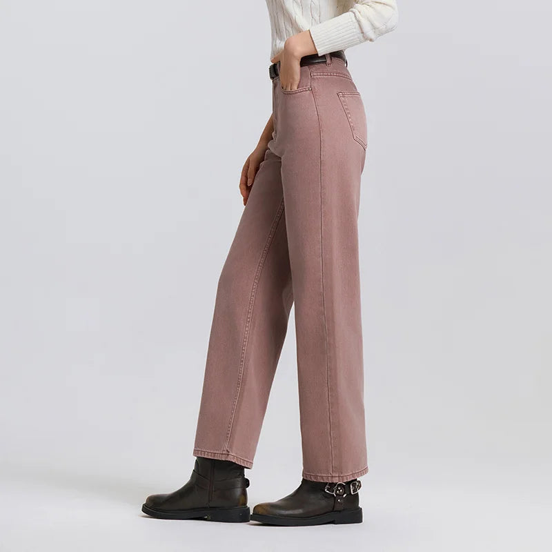 Jean Vintage Femme – Coupe Large Doux & Confortable Printemps Été -4 coloris