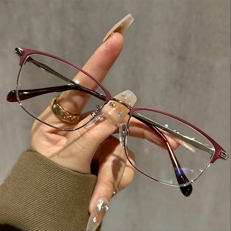 Lunettes de lecture anti-lumière bleue – Style rétro littéraire, ultra-légères