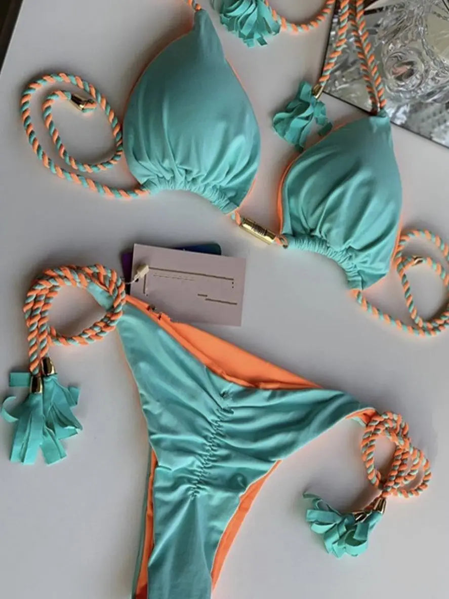 Bikini Femme & Taille Haute – 16 Coloris