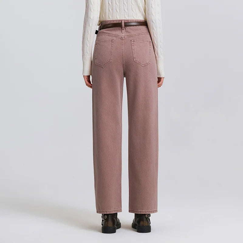 Jean Vintage Femme – Coupe Large Doux & Confortable Printemps Été -4 coloris