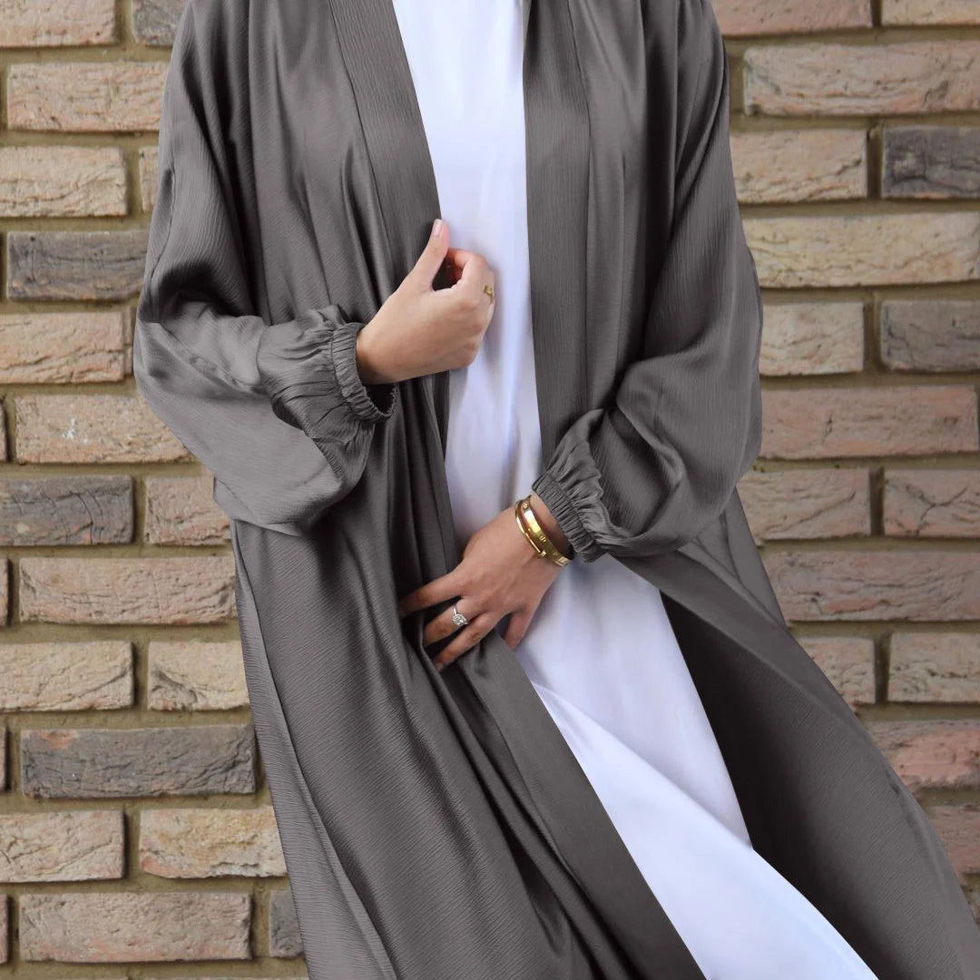 Abaya Satin Longue Élégante - 8 coloris