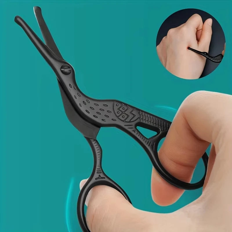 Ciseaux de Précision Visage – Sourcils, Nez, Barbe & Moustache