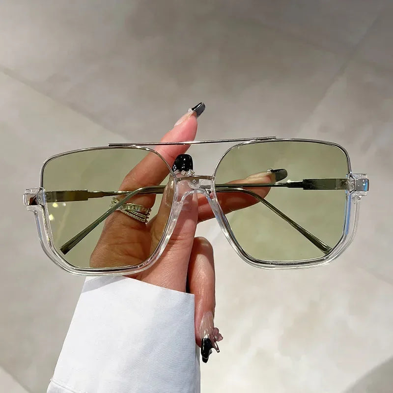 Lunettes de soleil oversize vintage unisexe – UV400 – Plusieurs coloris