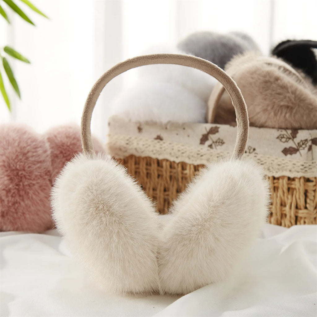 Cache-oreilles fausse fourrure unisexe – Pliables – Plusieurs coloris